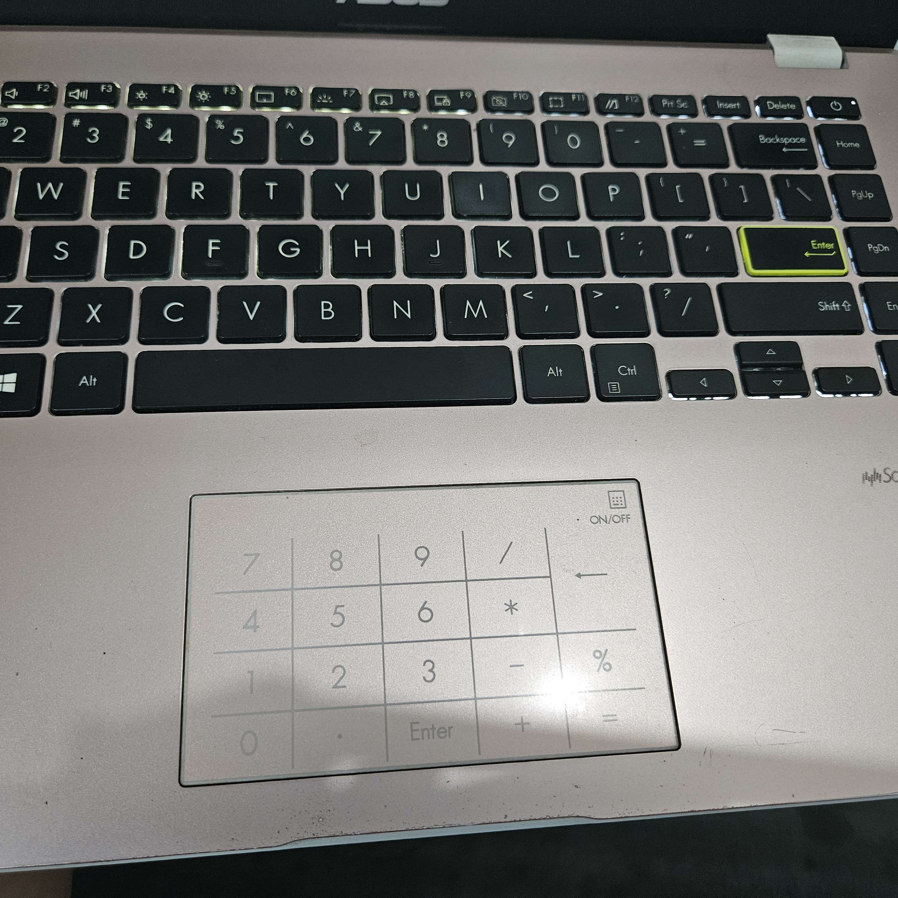 ASUS E410M Rose Gold Backlight Keyboard